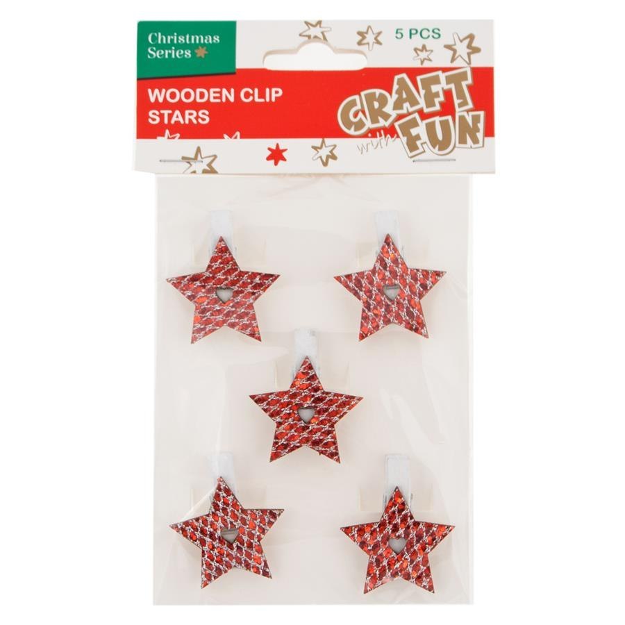 FIBBIE DECORATIVE STELLE CRAFT DI NATALE CON DIVERTIMENTO 438806